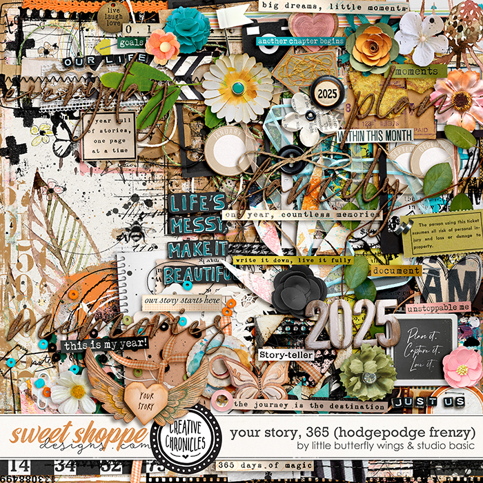 Creative Chronicles: YourStory, 365 Hodgepodge Frenzy by Little Butterfly Wings & Studio Basic