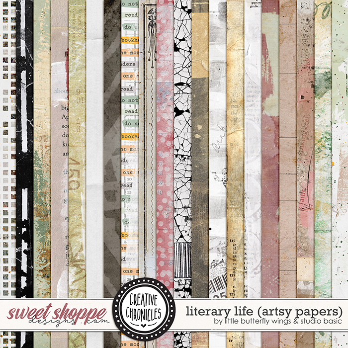 Creative Chronicles: Literary Life Artsy Papers by Little Butterfly Wings & Studio Basic