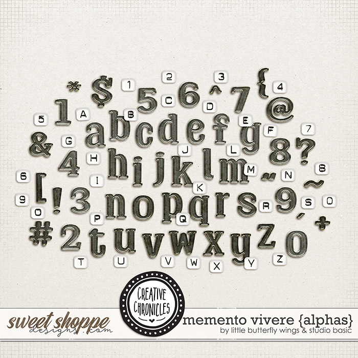 Creative Chronicles: Memento Vivere Alphas by Little Butterfly Wings & Studio Basic