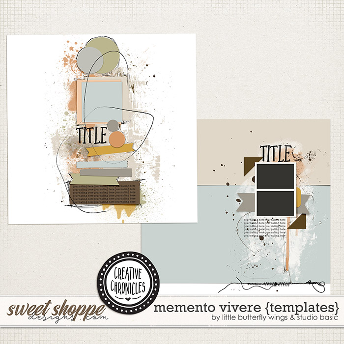 Creative Chronicles: Memento Vivere Templates by Little Butterfly Wings & Studio Basic