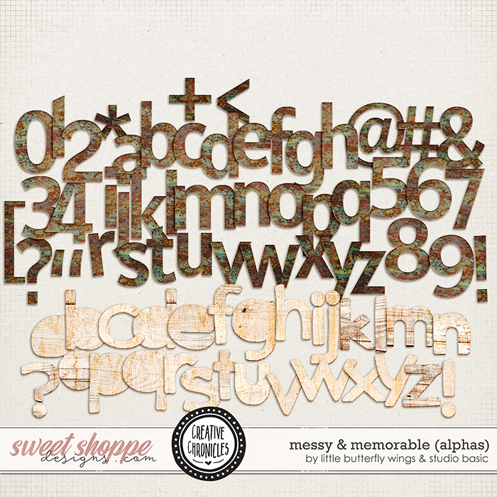 Creative Chronicles: Messy & Memorable Alphas by Little Butterfly Wings & Studio Basic