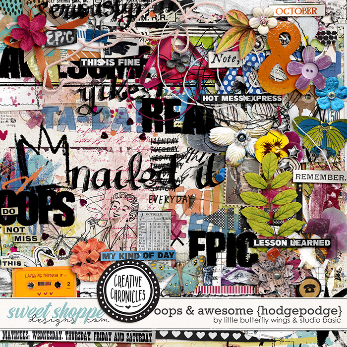 Creative Chronicles: Oops & Awesome Hodgepodge by Little Butterfly Wings & Studio Basic 