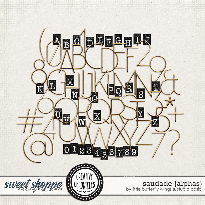 Creative Chronicles: Saudade Alphas by Little Butterfly Wings & Studio Basic