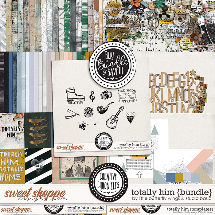 Creative Chronicles: Totally Him Bundle by Little Butterfly Wings & Studio Basic