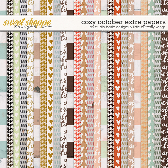 Cozy October Extra Papers by Studio Basic and Little Butterfly Wings