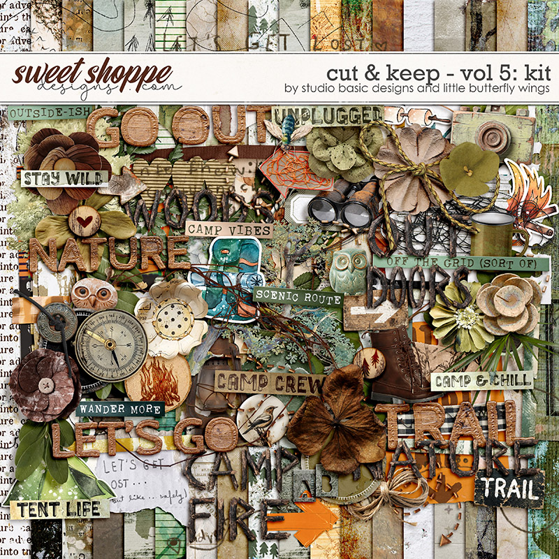 Cut & Keep - Vol. 5: Kit by Studio Basic & Little Butterfly Wings
