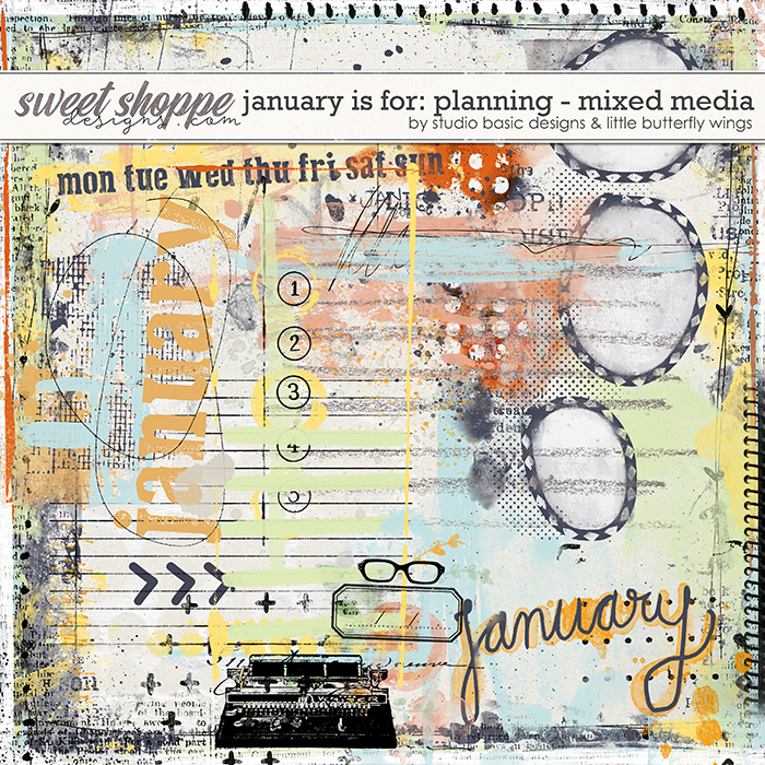 January Is For: Planning Mixed Media by Studio Basic and Little Butterfly