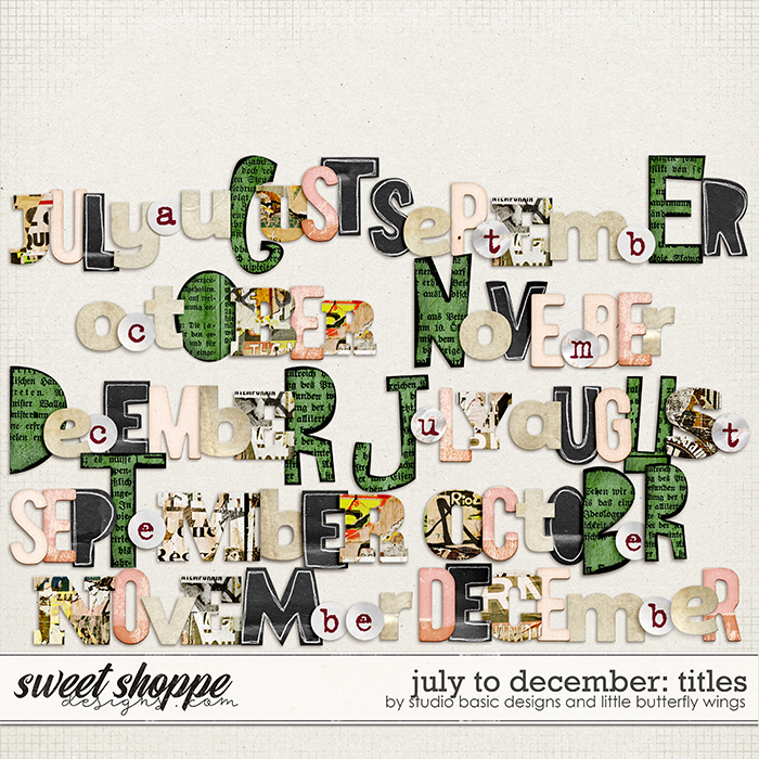 July To December: Titles by Studio Basic & Little Butterfly Wings