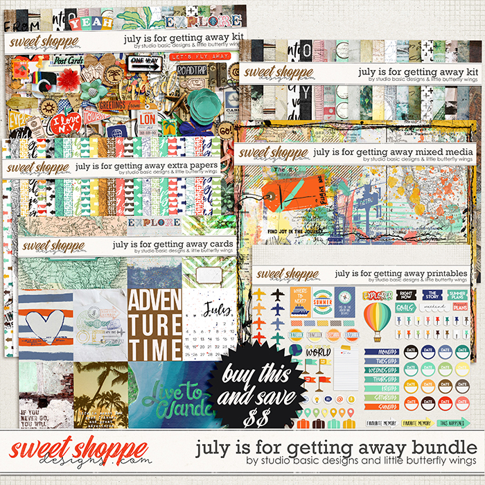 July Is For Getting Away Bundle by Studio Basic & Little Butterfly Wings