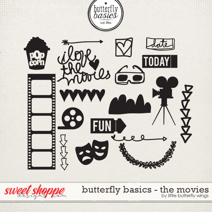 Butterfly Basics - The Movies (cut files) by Little Butterfly Wings Butterfly Basics - The Movies (cut files) by Little Butterfly Wings