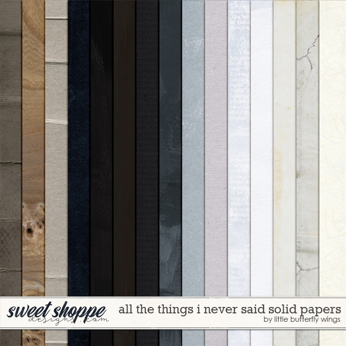 All the things I never said solid papers by Little Butterfly Wings All the things I never said solid papers by Little Butterfly Wings