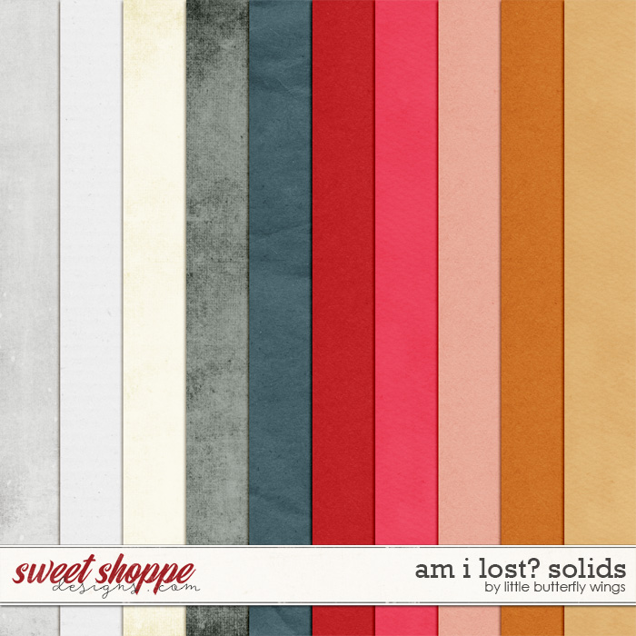 Am I lost? solid papers by Little Butterfly Wings