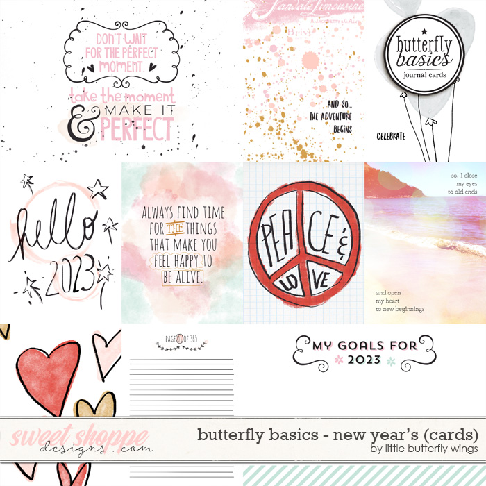 Butterfly Basics - New Year's cards by Little Butterfly Wings