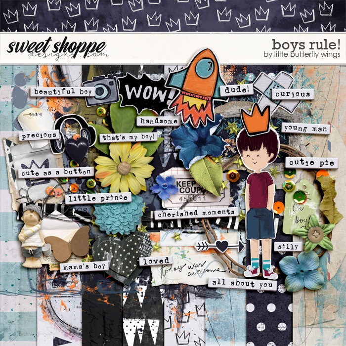 Boys rule! kit by Little Butterfly Wings