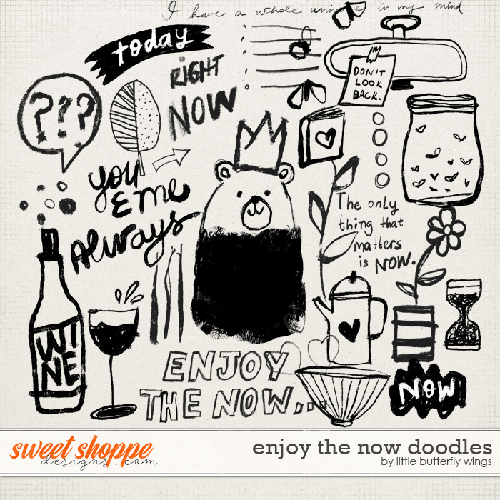 Enjoy the now doodles by Little Butterfly Wings Enjoy the now doodles by Little Butterfly Wings