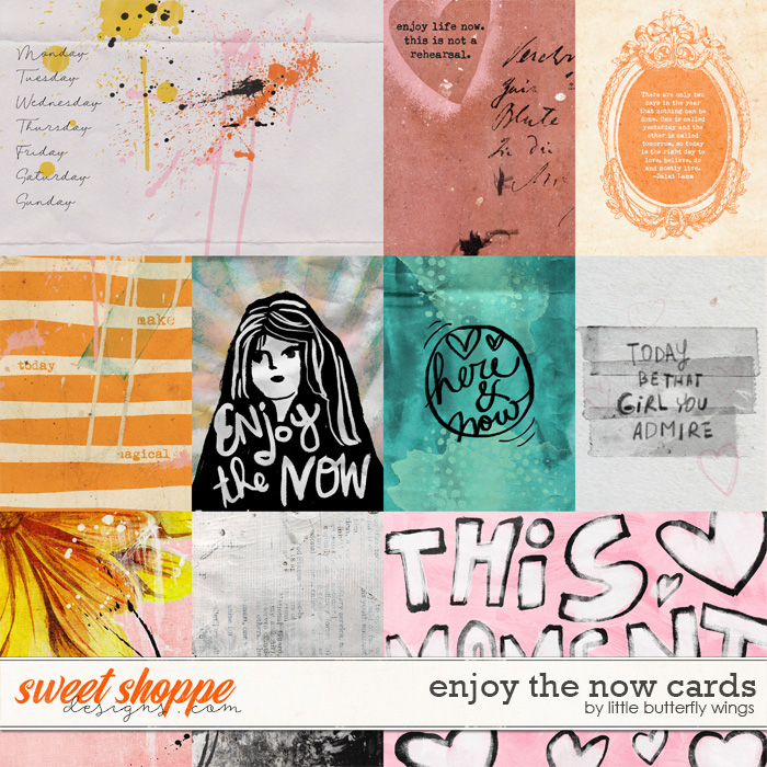 Enjoy the now cards by Little Butterfly Wings