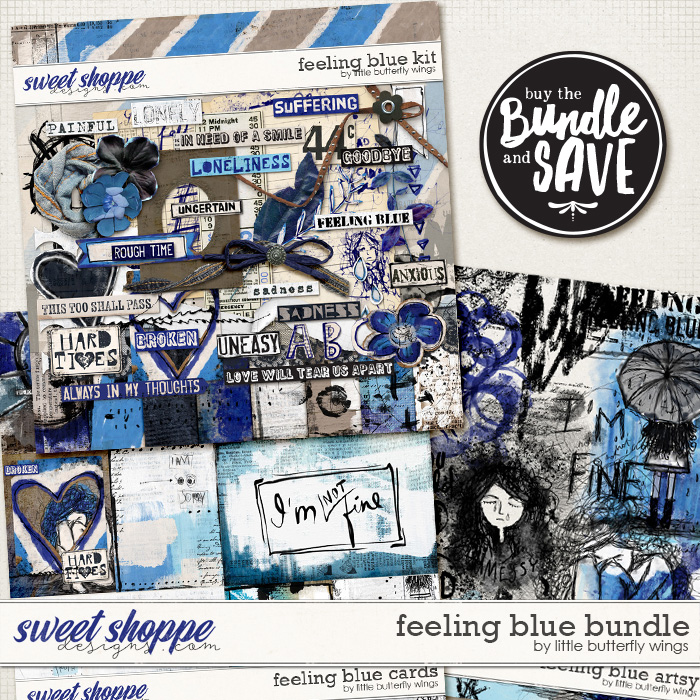 Feeling blue bundle by Little Butterfly Wings