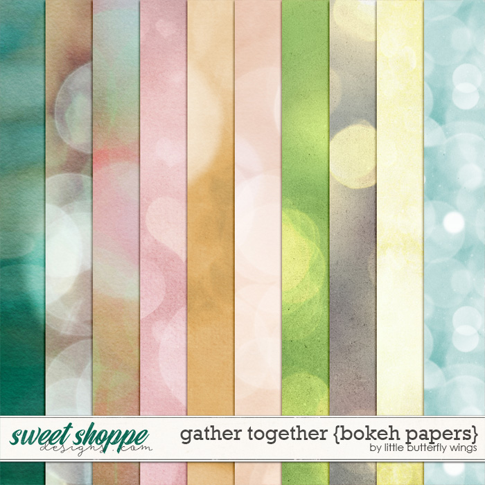 Gather Together {bokeh papers} by Little Butterfly Wings