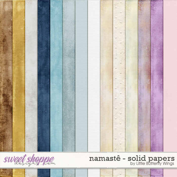 Namastê solid papers by Little Butterfly Wings Namastê solid papers by Little Butterfly Wings