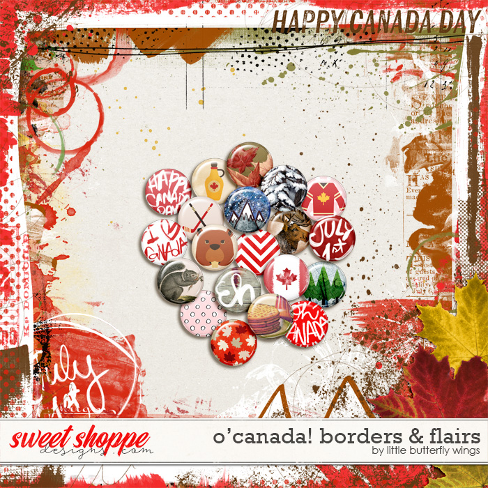 O' Canada! Borders & Flairs by Little Butterfly Wings
