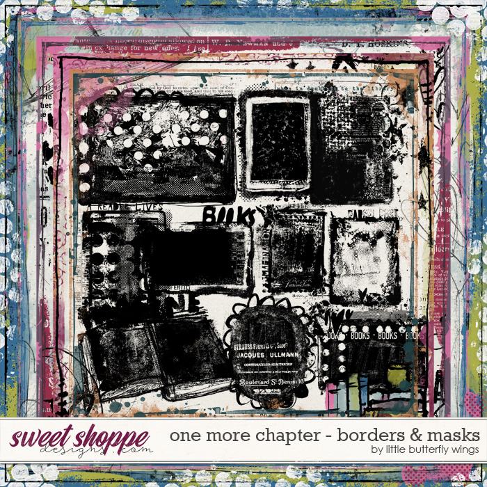 One more chapter - borders & masks by Little Butterfly Wings One more chapter - borders & masks by Little Butterfly Wings