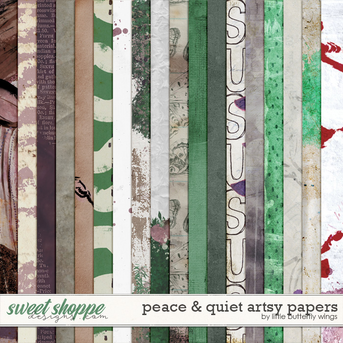 Peace & Quiet artsy papers by Little Butterfly Wings Peace & Quiet artsy papers by Little Butterfly Wings