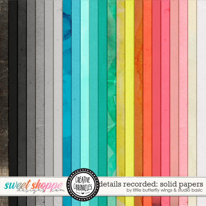Creative Chronicles: Details Recorded Solids by Little Butterfly Wings & Studio Basic Creative Chronicles: Details Recorded Solids by Little Butterfly Wings & Studio Basic