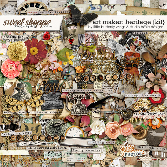 Art Maker: Heritage {Kit} by Little Butterfly Wings & Studio Basic