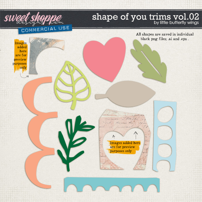 Shape of you trims (vol.02) by Little Butterfly Wings Shape of you trims (vol.02) by Little Butterfly Wings