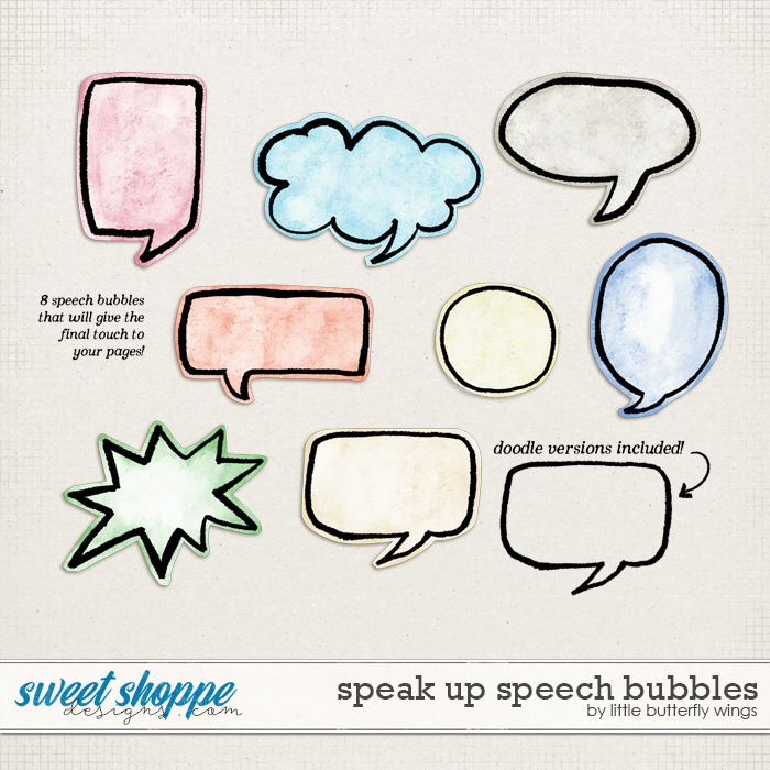 Speak up! Speech Bubbles by Little Butterfly Wings Speak up! Speech Bubbles by Little Butterfly Wings