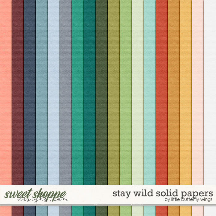 Stay wild solid papers by Little Butterfly Wings Stay wild solid papers by Little Butterfly Wings