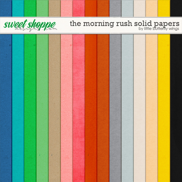 The Morning Rush solid papers by Little Butterfly Wings The Morning Rush solid papers by Little Butterfly Wings
