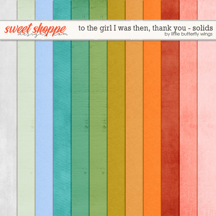 To the girl I was then, thank you - solid papers by Little Butterfly Wings To the girl I was then, thank you - solid papers by Little Butterfly Wings
