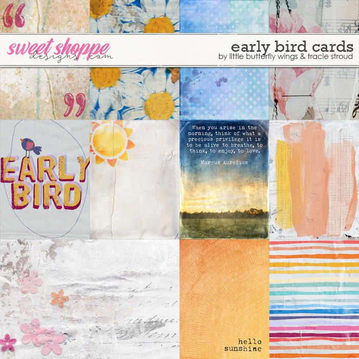 Early Bird Journal Cards by Little Butterfly Wings and Tracie Stroud