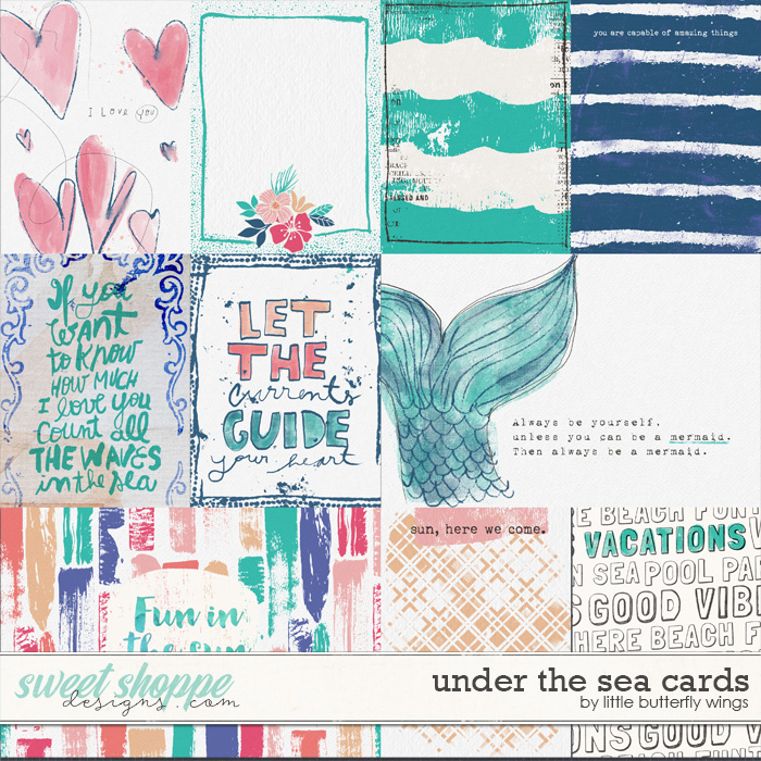Under the sea cards by Little Butterfly Wings