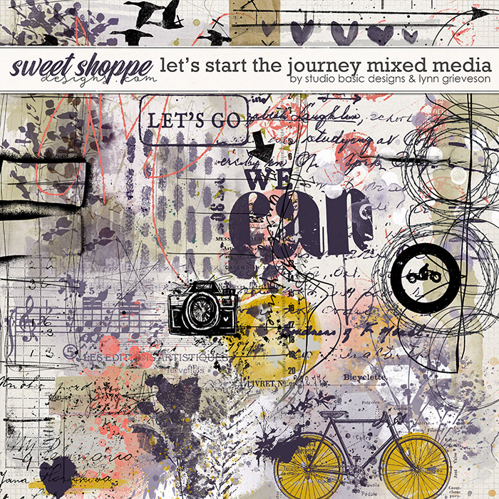 Let's Start The Journey Mixed Media by Studio Basic and Lynn Grieveson