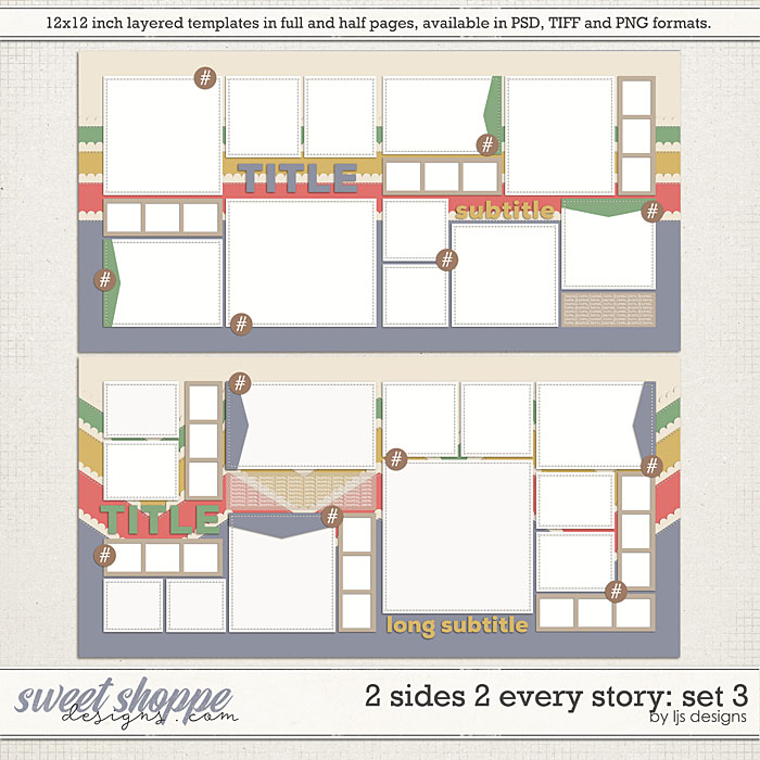 2 Sides 2 Every Story: Set 3 by LJS Designs