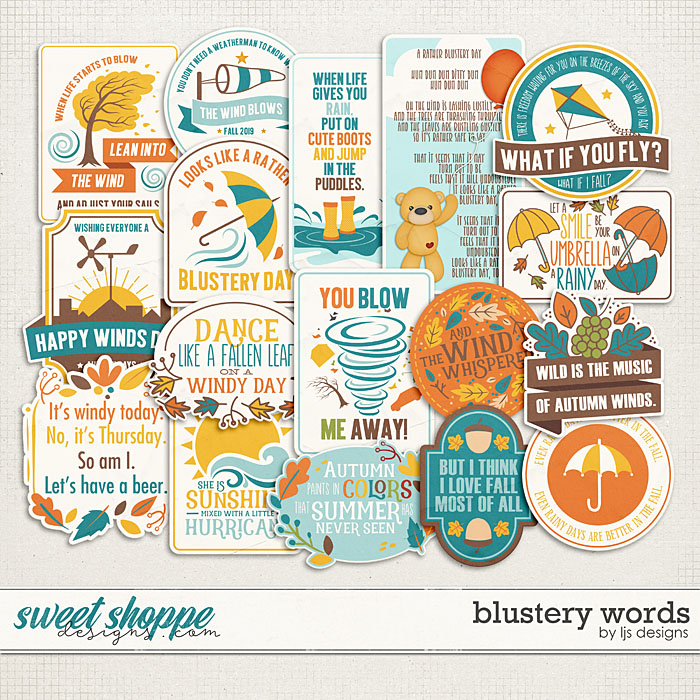 Blustery Words by LJS Designs