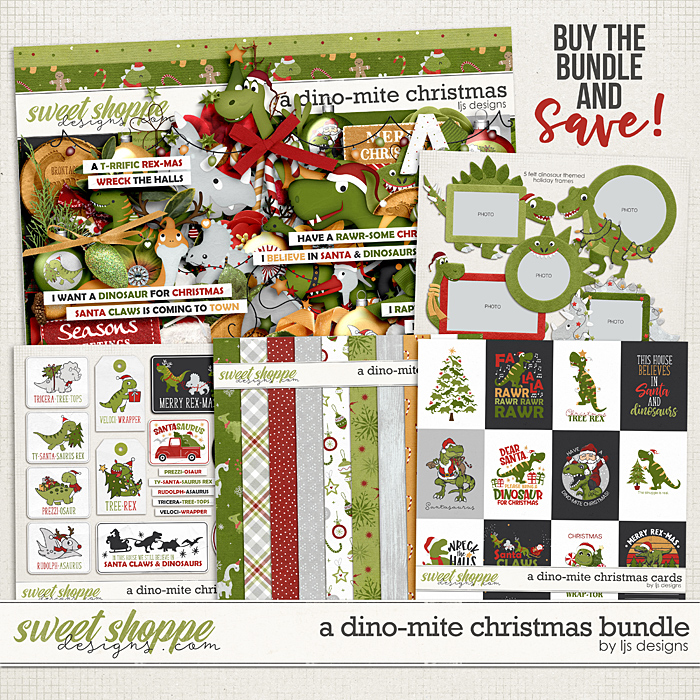 A Dino-mite Christmas Bundle by LJS Designs 
