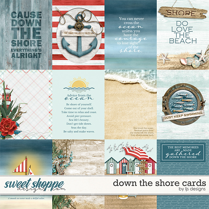 Down The Shore Cards by LJS Designs 