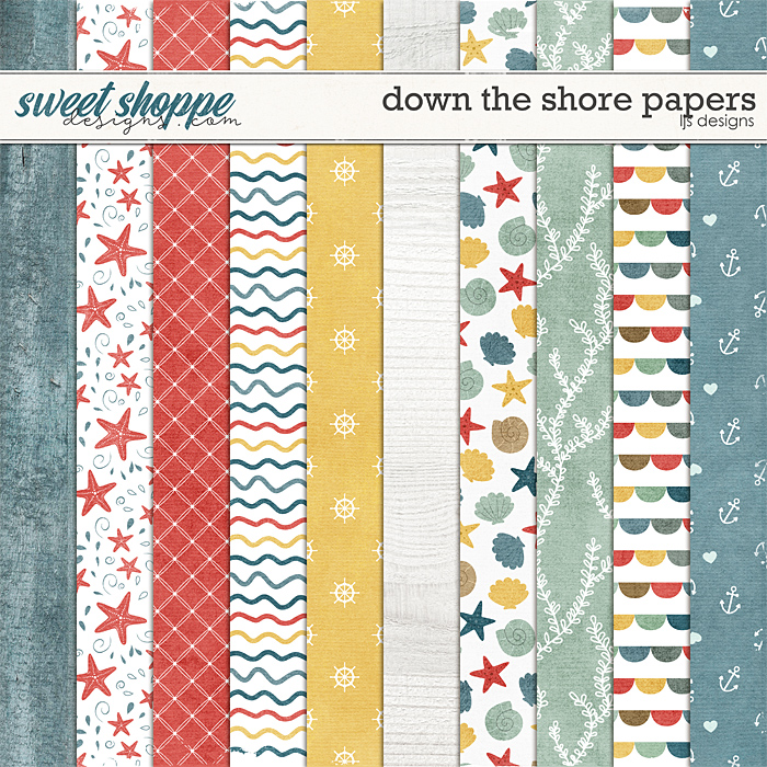 Down The Shore Papers by LJS Designs 