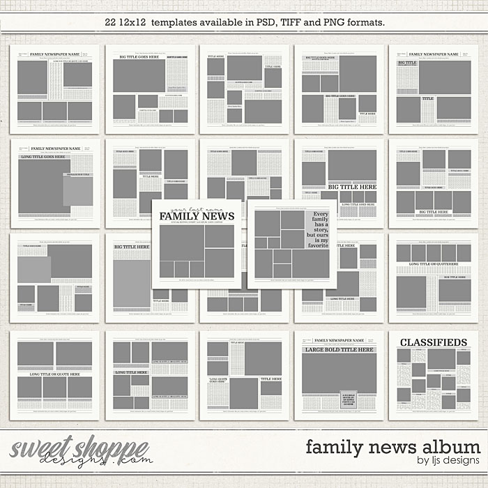 Family News Album by LJS Designs