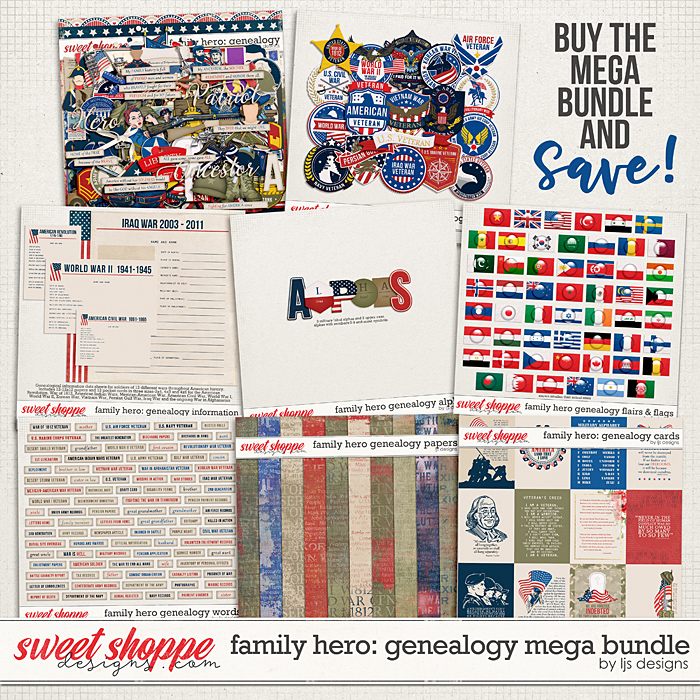 Family Hero: Genealogy Mega Bundle by LJS Designs 