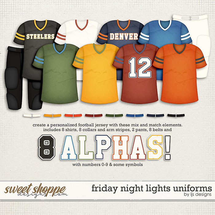 Friday Night Lights Uniforms by LJS Designs