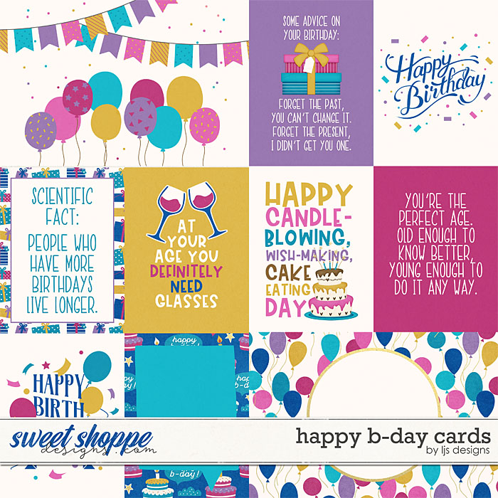 Happy B-day Cards by LJS Designs