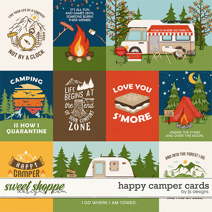 Happy Camper Cards by LJS Designs 