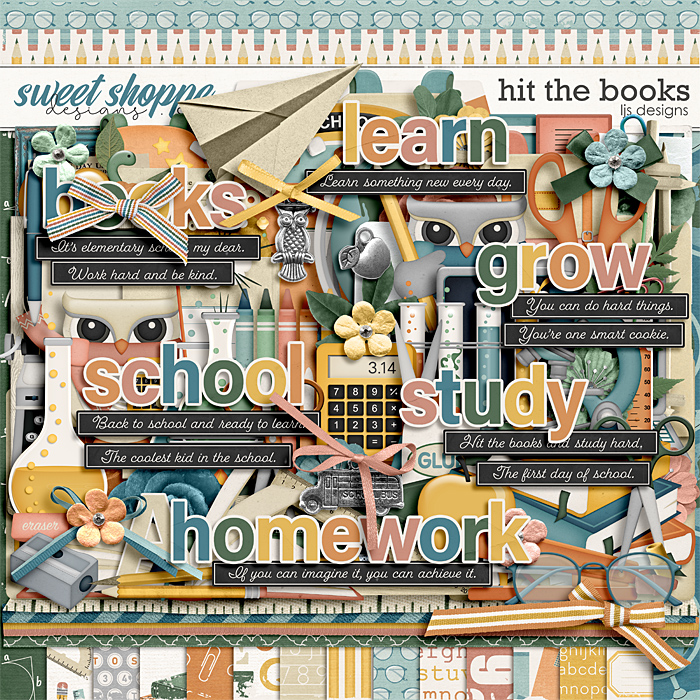 Hit The Books by LJS Designs