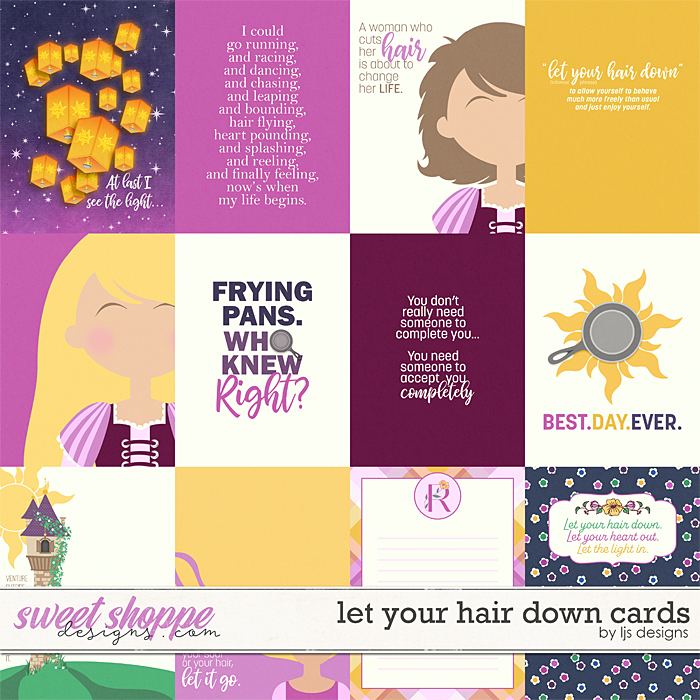 Let Your Hair Down Cards by LJS Designs 