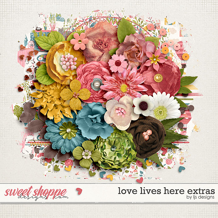 Love Lives Here Extras by LJS Designs