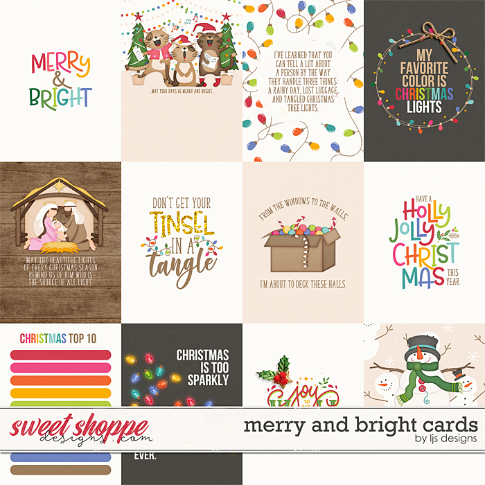 Merry and Bright Cards by LJS Designs  